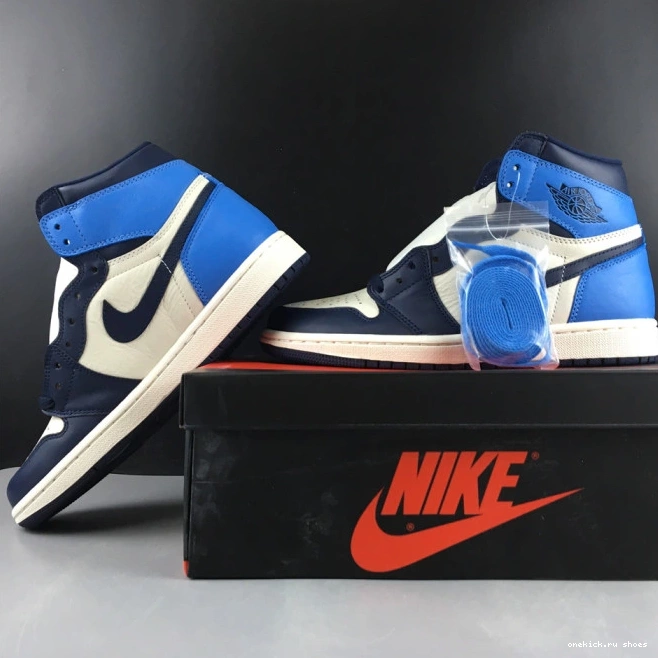 Cheap OG 1 Obsidian High 555088-140 Retro Jordan Air 0717